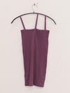 BASERANGE ribbed cotton camisole from the TONI and TOTV collections. Made in Portugal. BAS-TTNI-CR-AU25-VENET PURPLE (TONI TTNI)